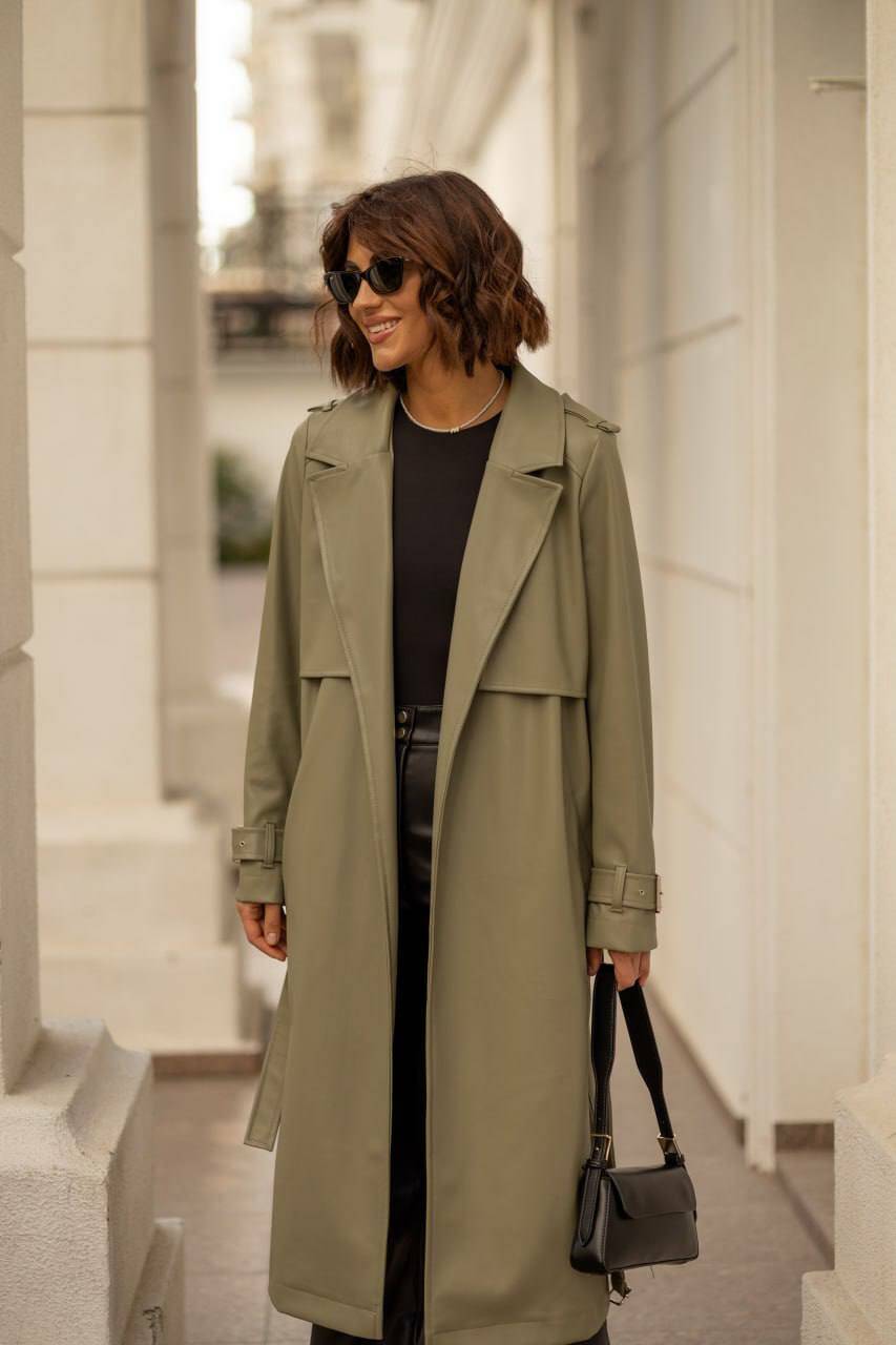 Trenchcoat BLADE olive color