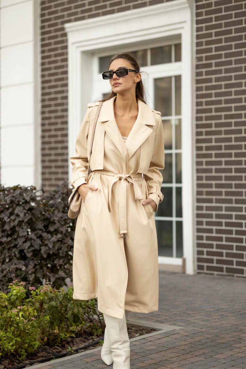 Trench coat BLADE color ivory
