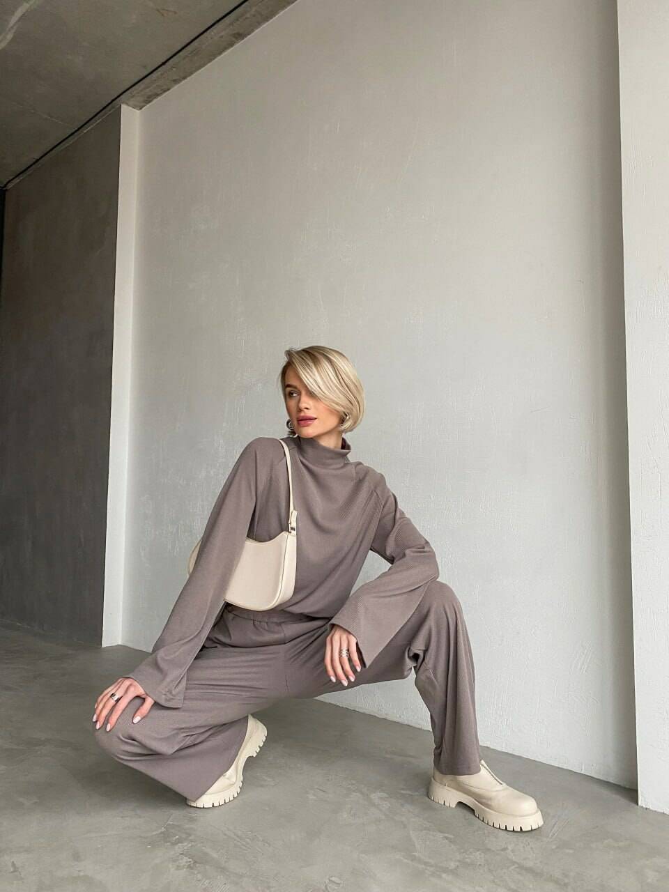 Suit MARGO cappuccino color