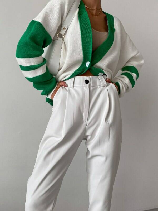 Joggery pants color white