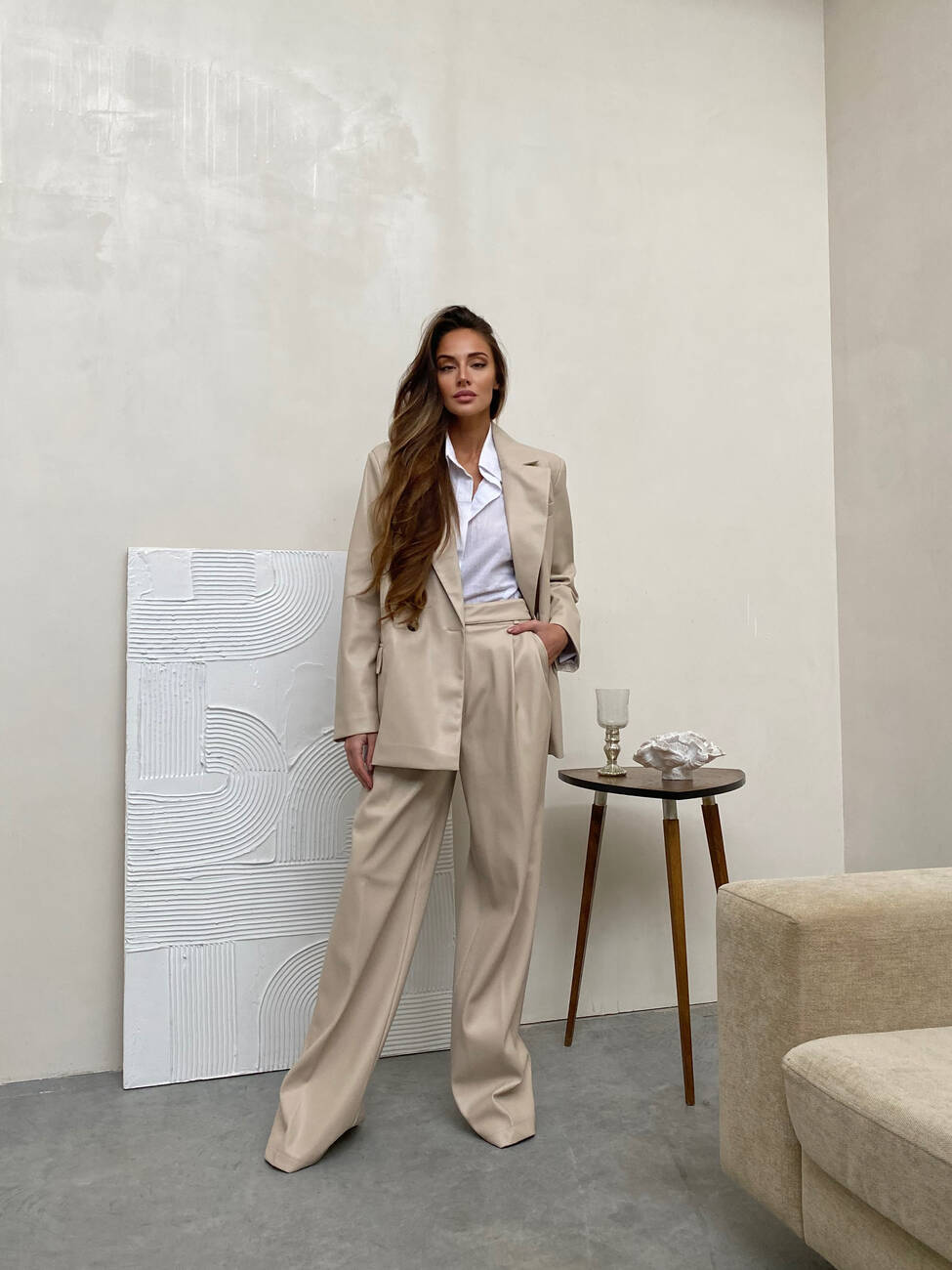 Classic Suit ALEX color light beige