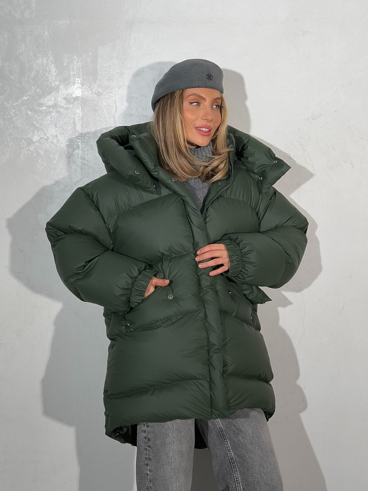 Jacket RUDY (lengthened) olive reins color