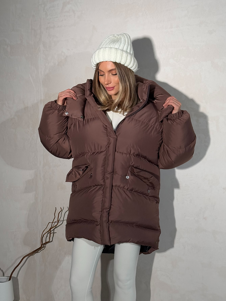 Jacket RUDY (lengthened) chocolate color