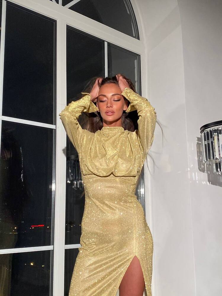 Dress BLISK color gold
