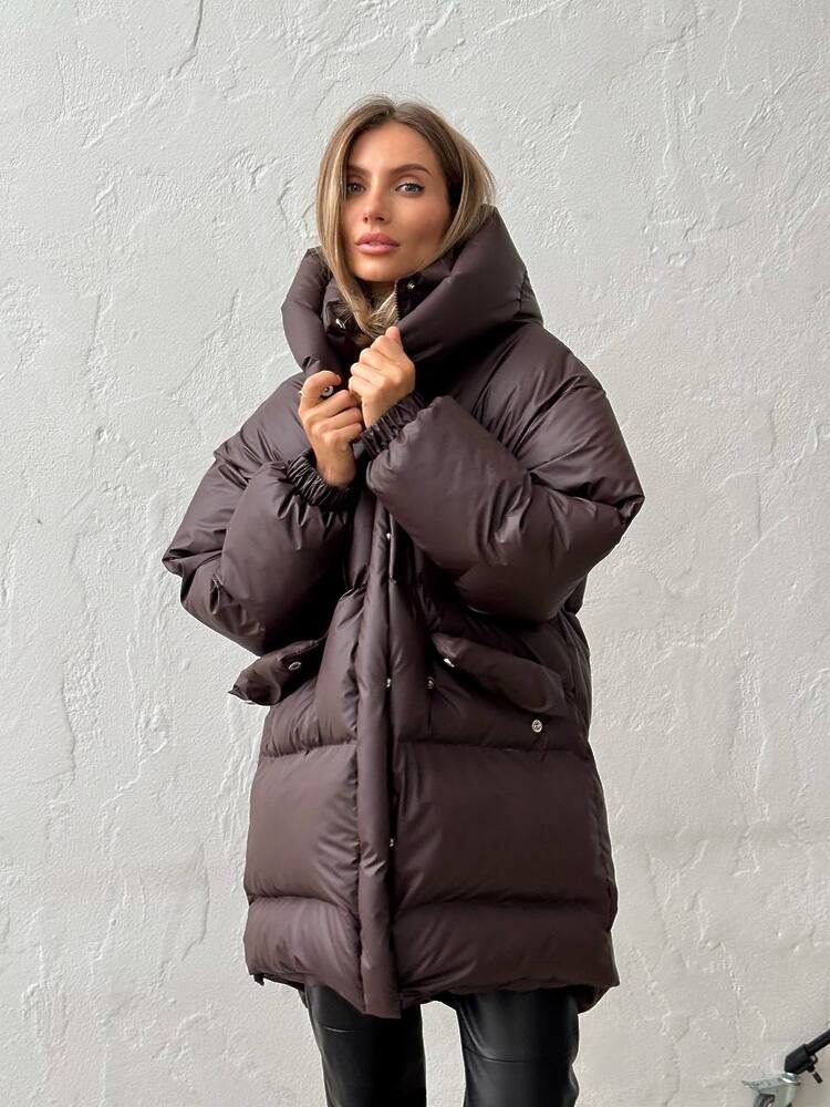Jacket RUDY (lengthened) color chocolate reins